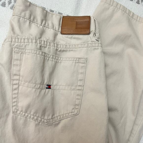 Tommy Hilfiger Women's Preppy Straight Leg Pants 12 Tan Khaki Cotton Normcore - Picture 11 of 11
